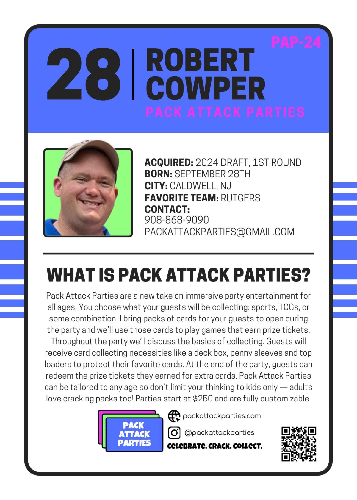 Pack Attack Parties – Celebrate. Crack. Collect.